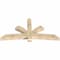 Ekena Millwork Davenport Rough Sawn Timber Gable Bracket, Douglas Fir, 84"W x 42"H x 6"D x 6"F, 12/12 Pitch GBW084X42X0606DAV00RDF - alternate 4